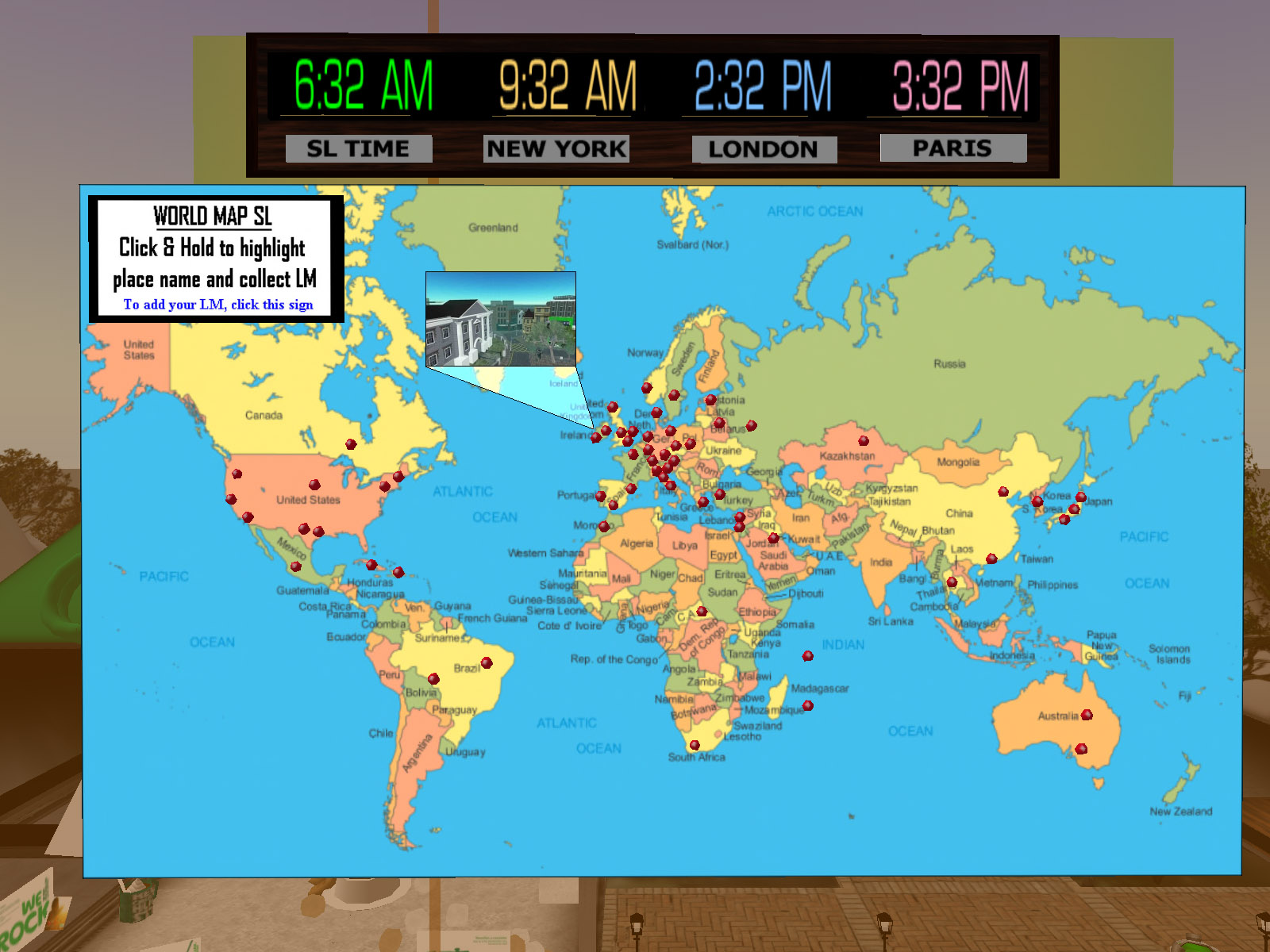 World Map Virtual